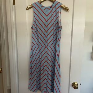 J. McLaughlin blue & orange dress size large